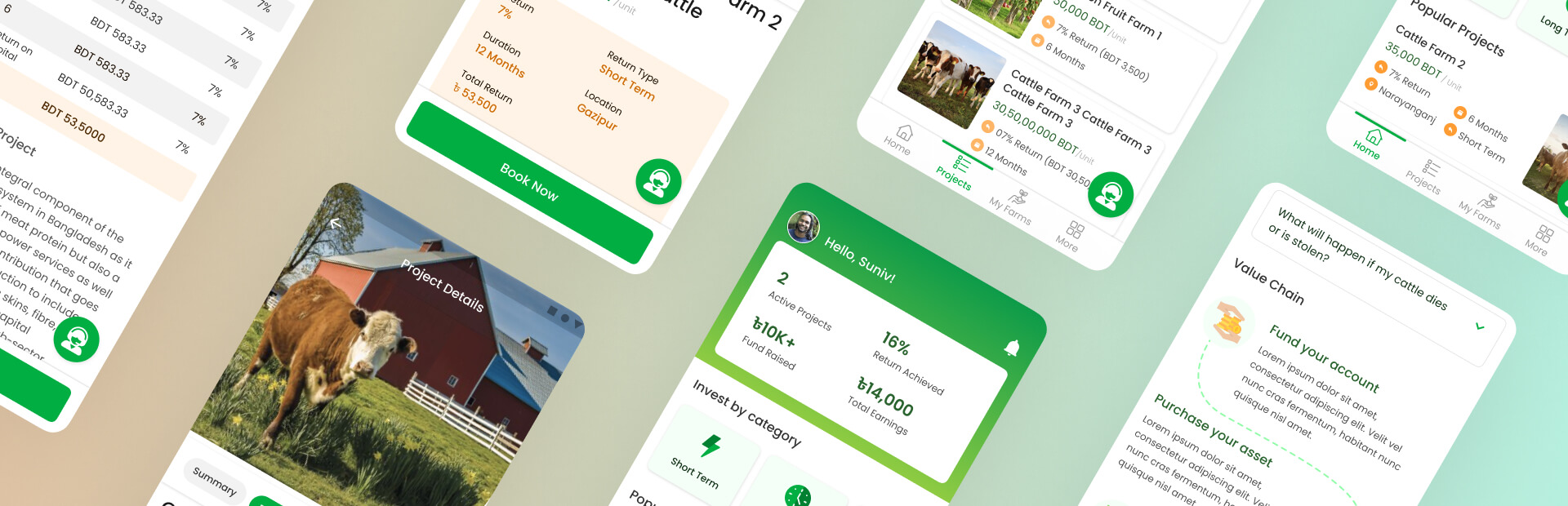 agri tech solution screen representation